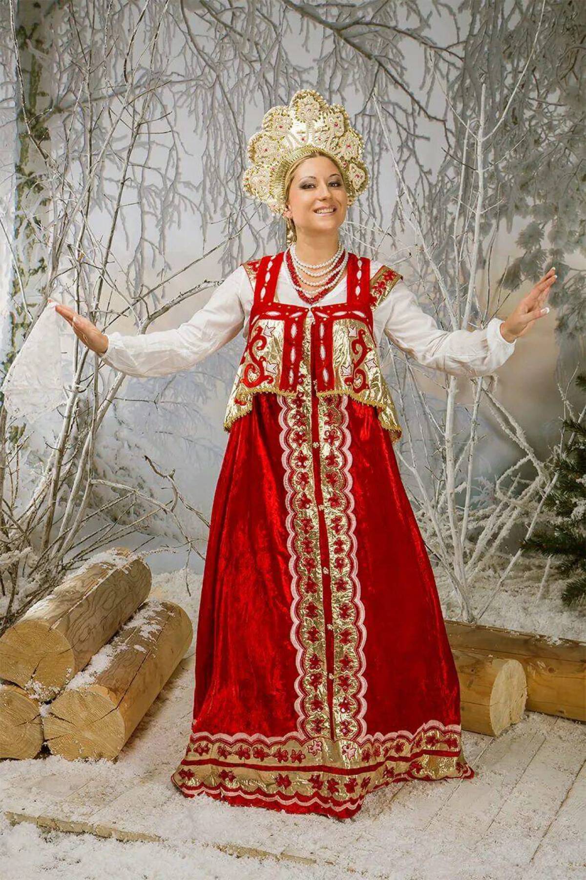 Girls in Slavic costumes in Yiwu