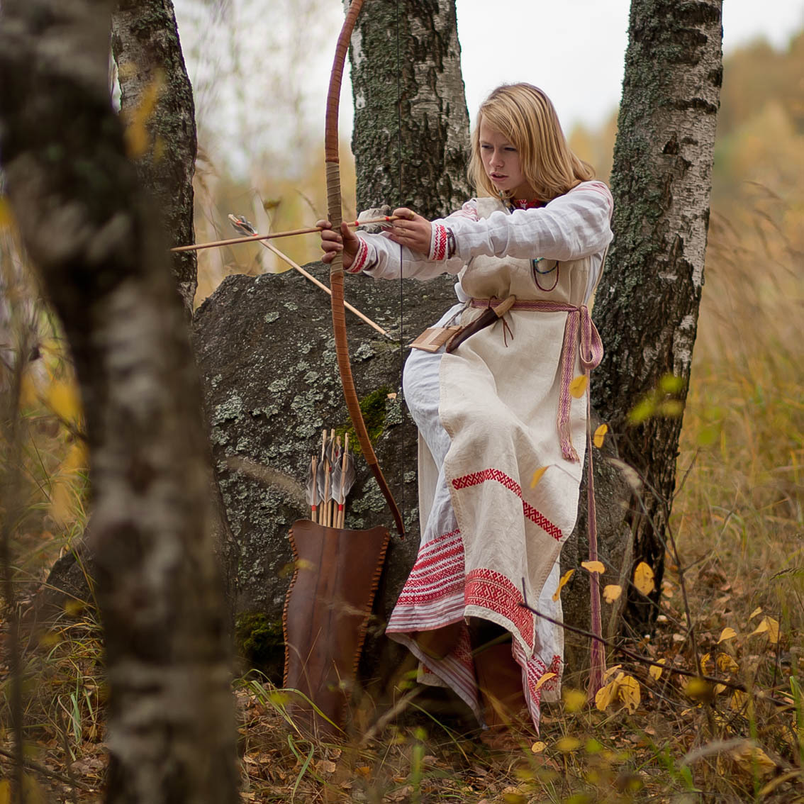 Sexy photo Girls in Slavic costumes in Yiwu